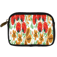 Flower Floral Red Yellow Leaf Green Sexy Summer Digital Camera Cases