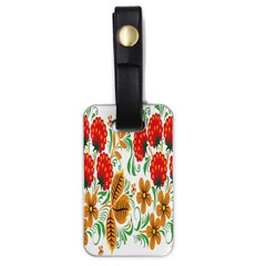 Flower Floral Red Yellow Leaf Green Sexy Summer Luggage Tags (one Side)  by Mariart