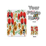 Flower Floral Red Yellow Leaf Green Sexy Summer Playing Cards 54 (Mini)  Front - SpadeQ