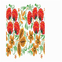 Flower Floral Red Yellow Leaf Green Sexy Summer Small Garden Flag (two Sides)