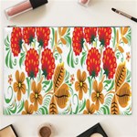 Flower Floral Red Yellow Leaf Green Sexy Summer Cosmetic Bag (XXL)  Front