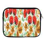 Flower Floral Red Yellow Leaf Green Sexy Summer Apple iPad 2/3/4 Zipper Cases Front