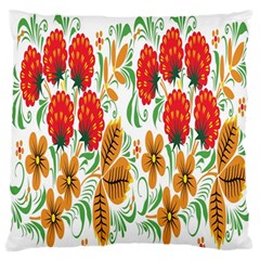 Flower Floral Red Yellow Leaf Green Sexy Summer Standard Flano Cushion Case (two Sides) by Mariart