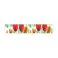 Flower Floral Red Yellow Leaf Green Sexy Summer Flano Scarf (mini) by Mariart