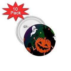 Happy Halloween 1 75  Buttons (10 Pack)