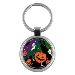 Happy Halloween Key Chains (round)  by Mariart