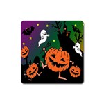 Happy Halloween Square Magnet Front