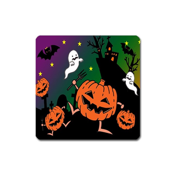 Happy Halloween Square Magnet