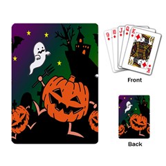 Happy Halloween Playing Card by Mariart