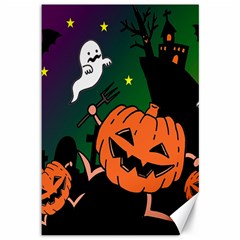 Happy Halloween Canvas 12  X 18   by Mariart