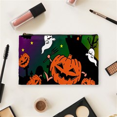 Happy Halloween Cosmetic Bag (medium)  by Mariart