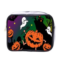 Happy Halloween Mini Toiletries Bags by Mariart