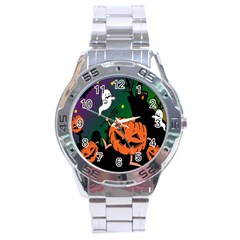 Happy Halloween Stainless Steel Analogue Watch by Mariart