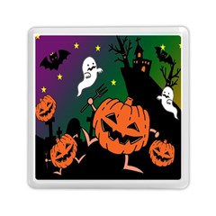 Happy Halloween Memory Card Reader (square)  by Mariart