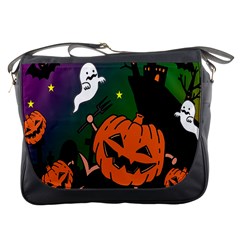 Happy Halloween Messenger Bags by Mariart