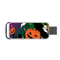 Happy Halloween Portable Usb Flash (two Sides) by Mariart