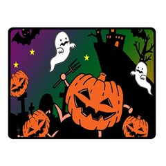 Happy Halloween Double Sided Fleece Blanket (small) 