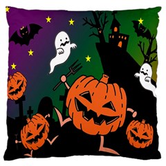 Happy Halloween Standard Flano Cushion Case (two Sides) by Mariart