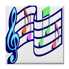 Music Note Tone Rainbow Blue Pink Greeen Sexy Tile Coasters by Mariart