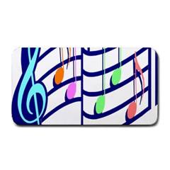 Music Note Tone Rainbow Blue Pink Greeen Sexy Medium Bar Mats by Mariart