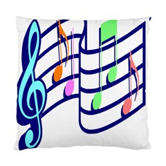 Music Note Tone Rainbow Blue Pink Greeen Sexy Standard Cushion Case (two Sides)