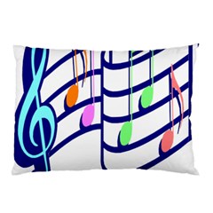 Music Note Tone Rainbow Blue Pink Greeen Sexy Pillow Case