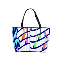 Music Note Tone Rainbow Blue Pink Greeen Sexy Shoulder Handbags by Mariart