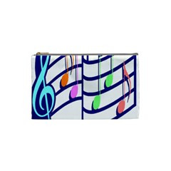 Music Note Tone Rainbow Blue Pink Greeen Sexy Cosmetic Bag (small)  by Mariart