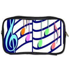 Music Note Tone Rainbow Blue Pink Greeen Sexy Toiletries Bags 2-side by Mariart