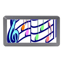 Music Note Tone Rainbow Blue Pink Greeen Sexy Memory Card Reader (mini) by Mariart