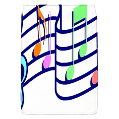 Music Note Tone Rainbow Blue Pink Greeen Sexy Flap Covers (s)  by Mariart