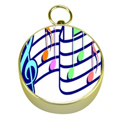 Music Note Tone Rainbow Blue Pink Greeen Sexy Gold Compasses by Mariart