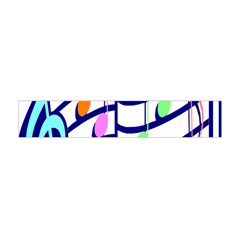 Music Note Tone Rainbow Blue Pink Greeen Sexy Flano Scarf (mini) by Mariart