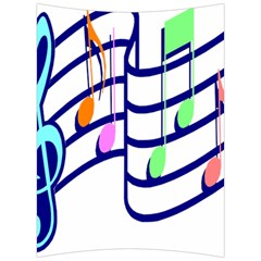 Music Note Tone Rainbow Blue Pink Greeen Sexy Back Support Cushion