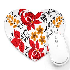 Flower Red Rose Star Floral Yellow Black Leaf Heart Mousepads