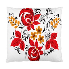 Flower Red Rose Star Floral Yellow Black Leaf Standard Cushion Case (two Sides)