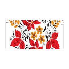 Flower Red Rose Star Floral Yellow Black Leaf Yoga Headband