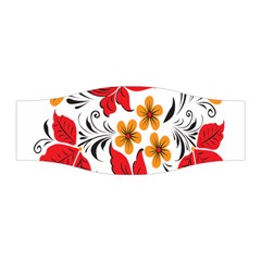 Flower Red Rose Star Floral Yellow Black Leaf Stretchable Headband by Mariart