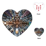 Iron Glass Space Light Playing Cards (Heart)  Front