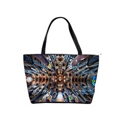 Iron Glass Space Light Shoulder Handbags