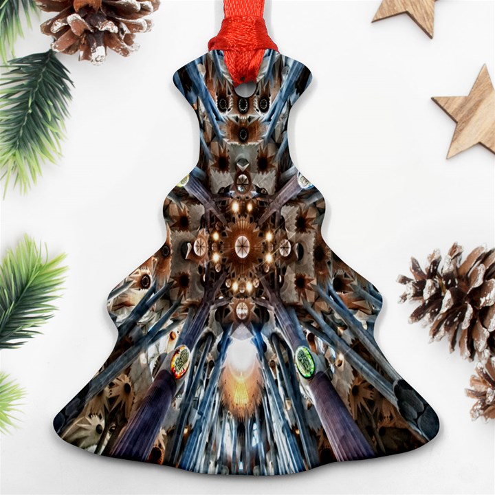 Iron Glass Space Light Ornament (Christmas Tree) 