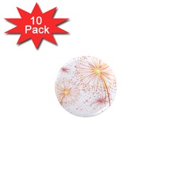 Fireworks Triangle Star Space Line 1  Mini Magnet (10 Pack)  by Mariart