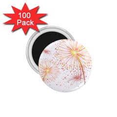 Fireworks Triangle Star Space Line 1 75  Magnets (100 Pack)  by Mariart