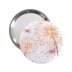 Fireworks Triangle Star Space Line 2 25  Handbag Mirrors