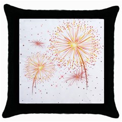 Fireworks Triangle Star Space Line Throw Pillow Case (black)