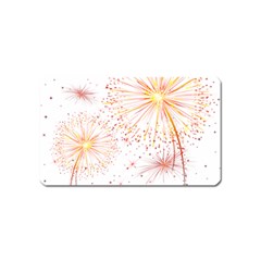 Fireworks Triangle Star Space Line Magnet (name Card)