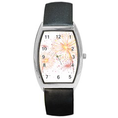 Fireworks Triangle Star Space Line Barrel Style Metal Watch by Mariart