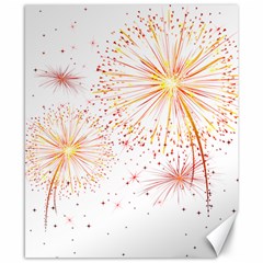 Fireworks Triangle Star Space Line Canvas 8  X 10  by Mariart