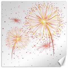 Fireworks Triangle Star Space Line Canvas 20  X 20  