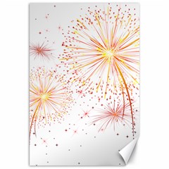 Fireworks Triangle Star Space Line Canvas 20  X 30   by Mariart